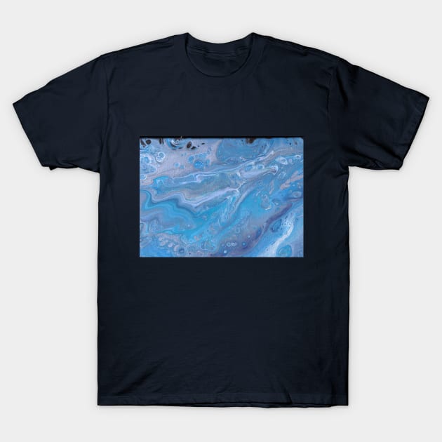 Blue Waves T-Shirt by LightfootCreatives